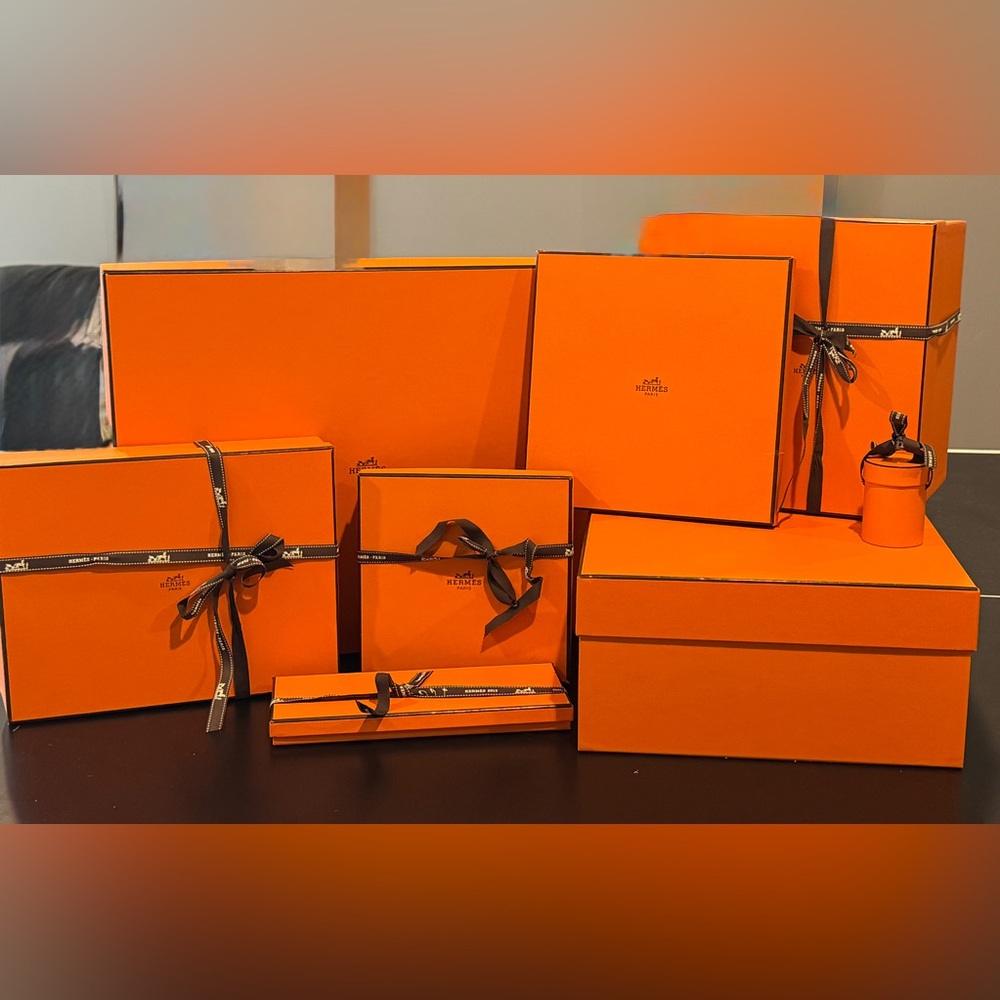 Empty Hermes boxes